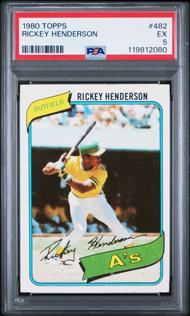 1980 Topps Rickey Henderson #482 PSA 5