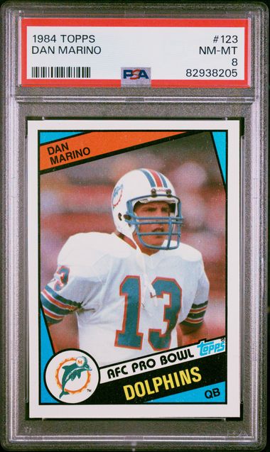 1984 Topps #123 Dan Marino RC PSA 8