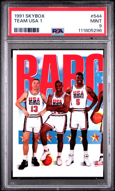 1991 Skybox #544 Team USA Basketball PSA 9