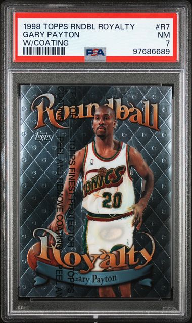 1998 Topps Roundball Royalty #R7 Gary Payton w/Coating PSA 7