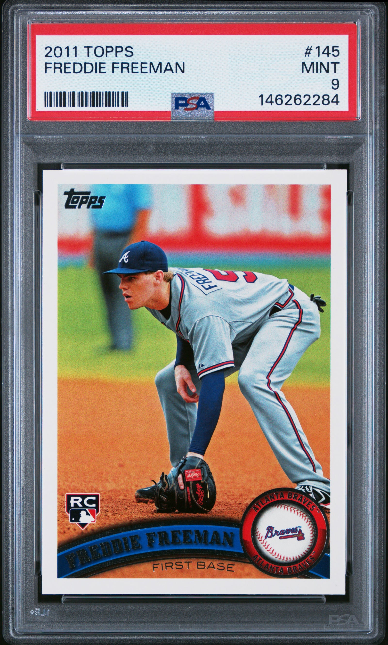 2011 Topps 145 Freddie Freeman  PSA 9
