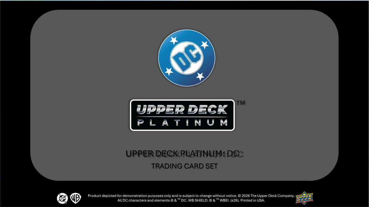 2026 Upper Deck DC Platinum Hobby Box (Pricing In Store Only)