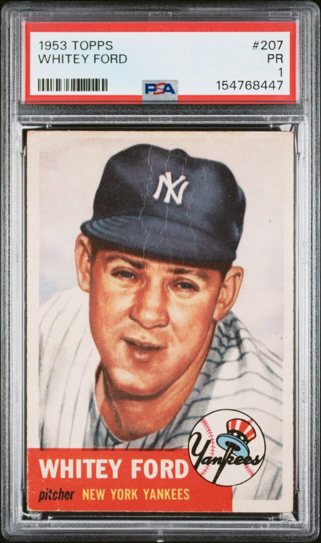1953 Topps Whitey Ford PSA 1 #207