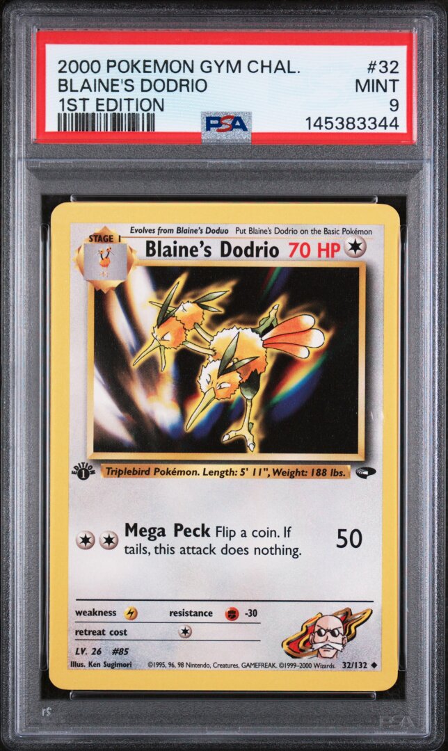 2000 Pokemon Gym Challenge Blaine's Dodrio 1st Edition PSA 9 #32
