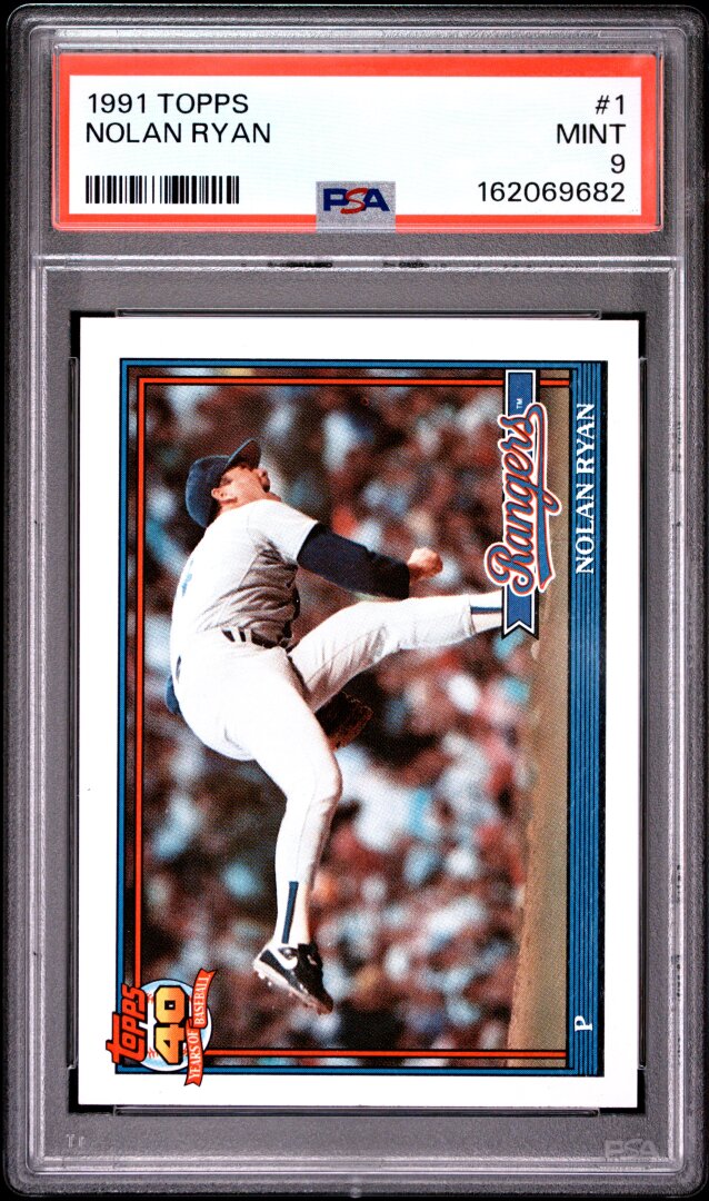 1991 Topps #1 Nolan Ryan PSA 9