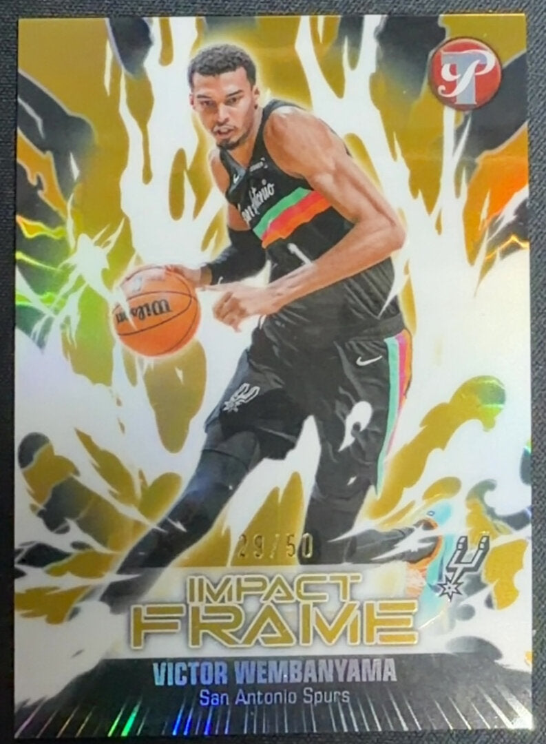 2025-26 Topps Pristine Victor Wembanyama Impact Frame IF-14 Gold /50