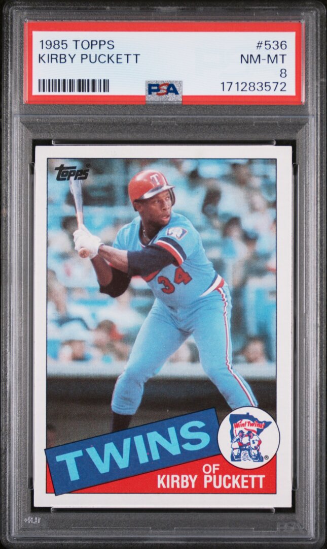 1985 Topps Kirby Puckett RC PSA 8 #536