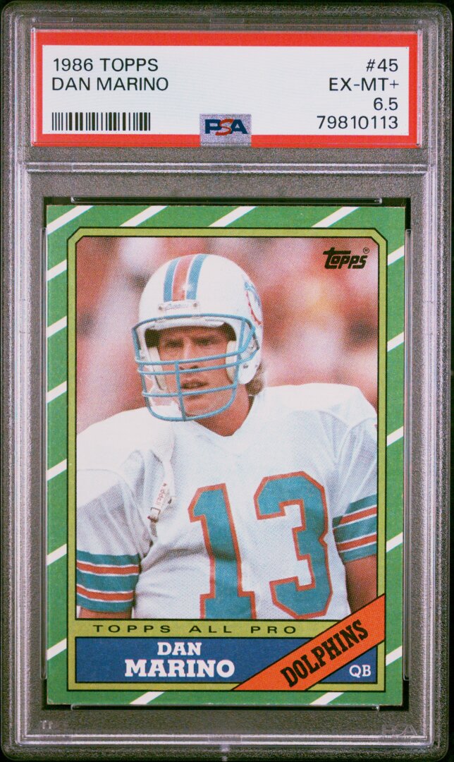 1986 Topps Dan Marino PSA 6.5 #45
