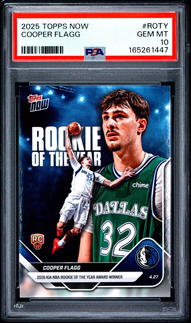 2025 Topps Now #ROTY Cooper Flagg PSA 10