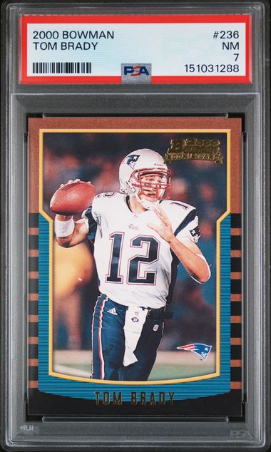 2000 Bowman Tom Brady #236 PSA 7