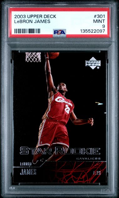 2003 Upper Deck LeBron James #301 PSA 9