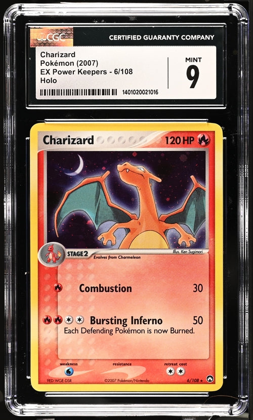 2007 Pokemon Charizard EX Power Keepers 6/108 Holo CGC 9