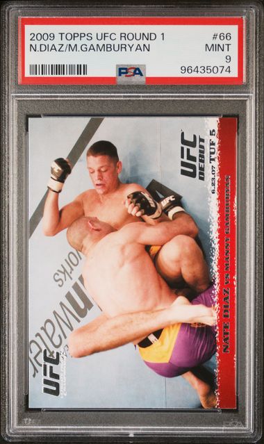 2009 Topps UFC Round 1 # 66 - Diaz / Gamburyan PSA 9