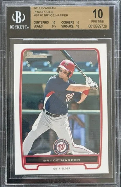 2012 Bowman Bryce Harper Prospects - BGS 10 Pristine Pop 17