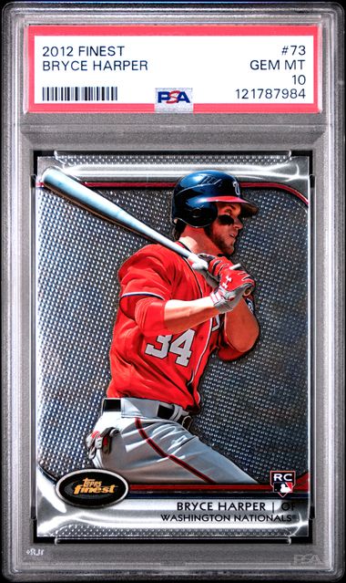 2012 Topps Finest #73 Bryce Harper PSA 10