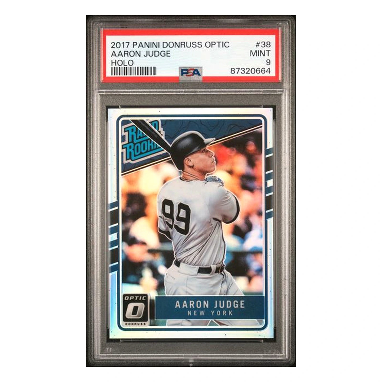 2017 Panini Donruss Optic Aaron Judge RC Holo PSA 9