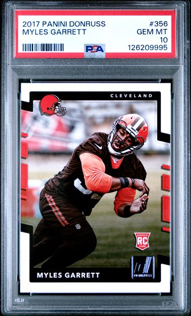 2018 Panini Donruss Myles Garrett #356 PSA 10