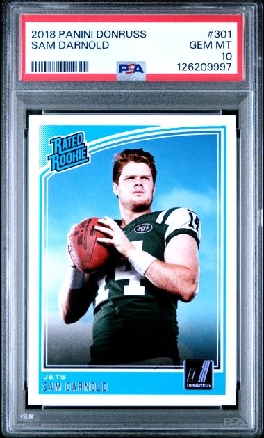 2018 Panini Donruss Sam Darnold #301 PSA 10