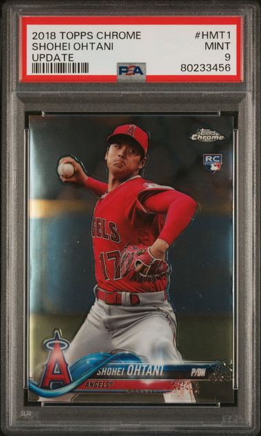 2018 Topps Chrome Update Shohei Ohtani RC PSA 9
