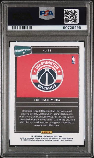 2019 Panini One and One Rui Hachimura Downtown PSA 10