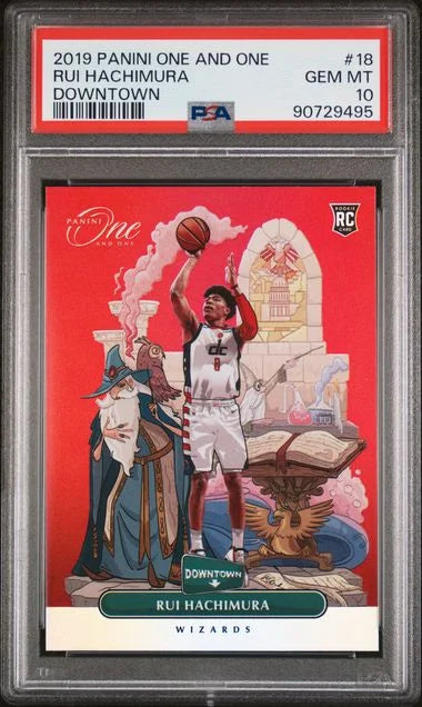 2019 Panini One and One Rui Hachimura Downtown PSA 10