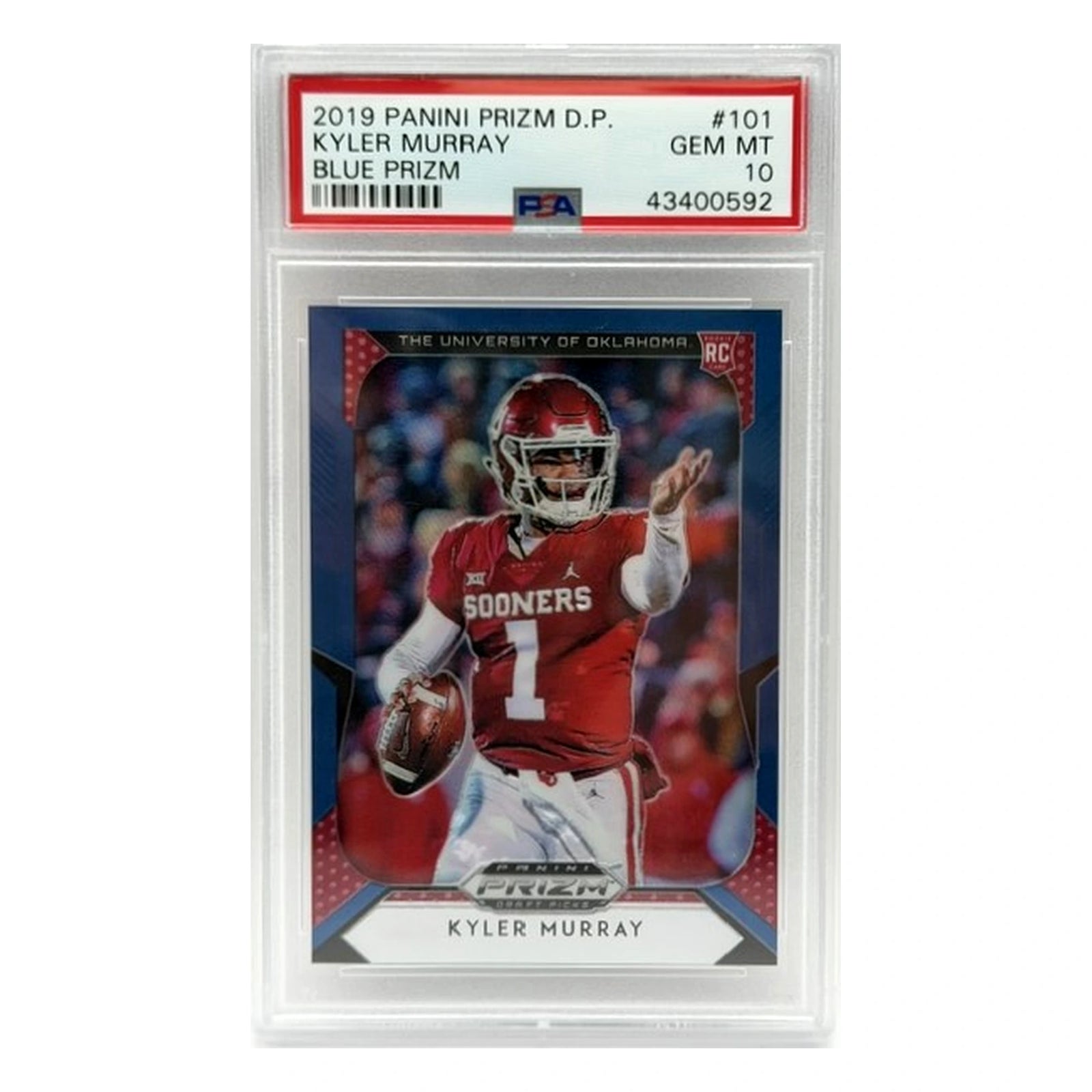 2019 Panini Prizm Draft Picks Kyler Murray Blue Prizm PSA 10