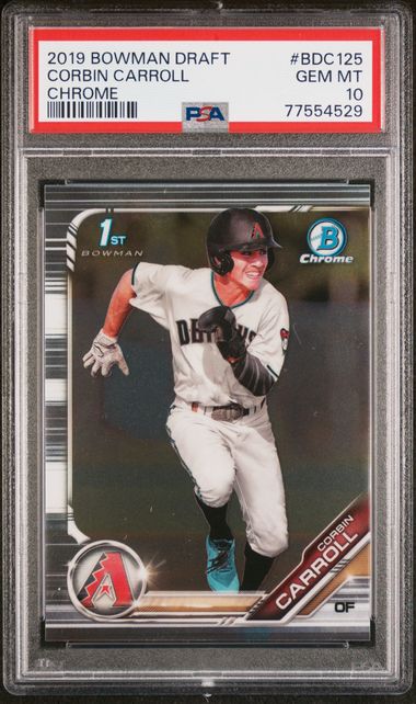 2019 Bowman Draft Chrome Corbin Carroll #BDC125 PSA 10