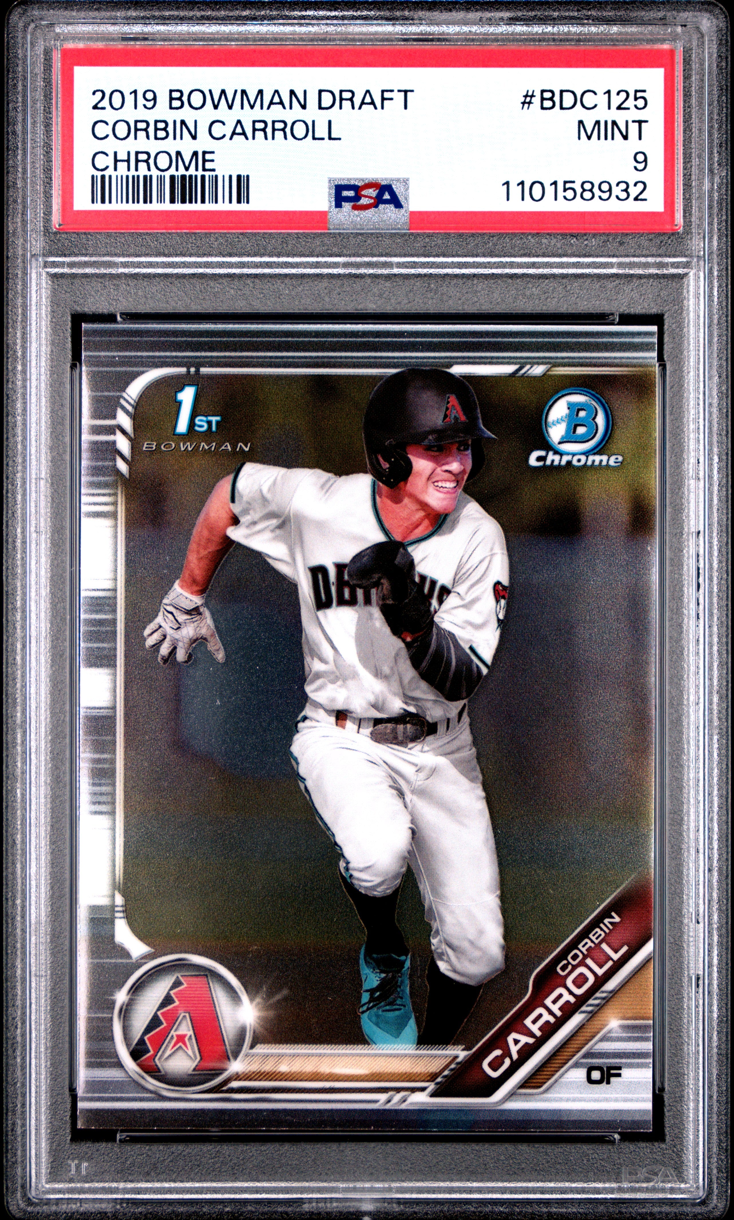 2019 Bowman Draft Chrome Corbin Carroll PSA 9