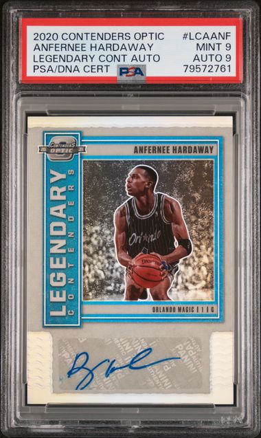 2020 Panini Contenders Optic Anfernee Hardaway Legendary Contenders Autographs PSA 9, Auto 9