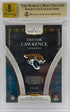 2021 Select Trevor Lawrence Rookie Signatures Mem. Neon Orange Pulsar /25 BGS 9.5