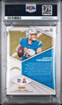 2021 PANINI XR JUSTIN HERBERT AUTOGRAPHED SWATCHES GOLD /10 PSA 9