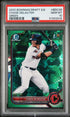 2022 BOWMAN DRAFT CHASE DELAUTER CHROME SAPPHIRE EDITION GREEN /50 PSA 10