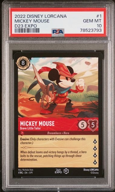 2022 Disney Lorcana D23 Expo Complete Set - ALL PSA 10's !!!