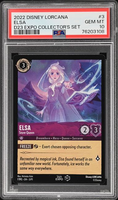 2022 Disney Lorcana D23 Expo Complete Set - ALL PSA 10's !!!