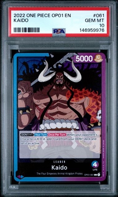 2022 ONE PIECE KAIDO OP01-ROMANCE DAWN #061 PSA 10