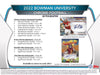 2022 Bowman Chrome University Football Blaster Box