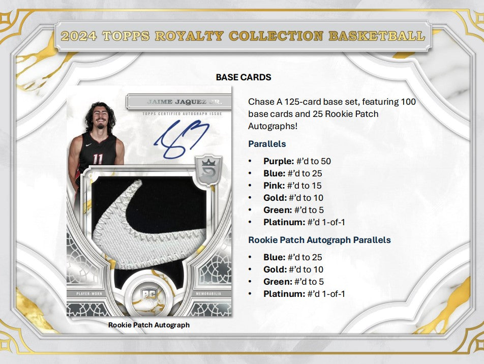 2023-24 Topps Royalty Collection Basketball Hobby Box
