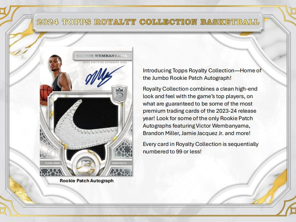 2023-24 Topps Royalty Collection Basketball Hobby Box