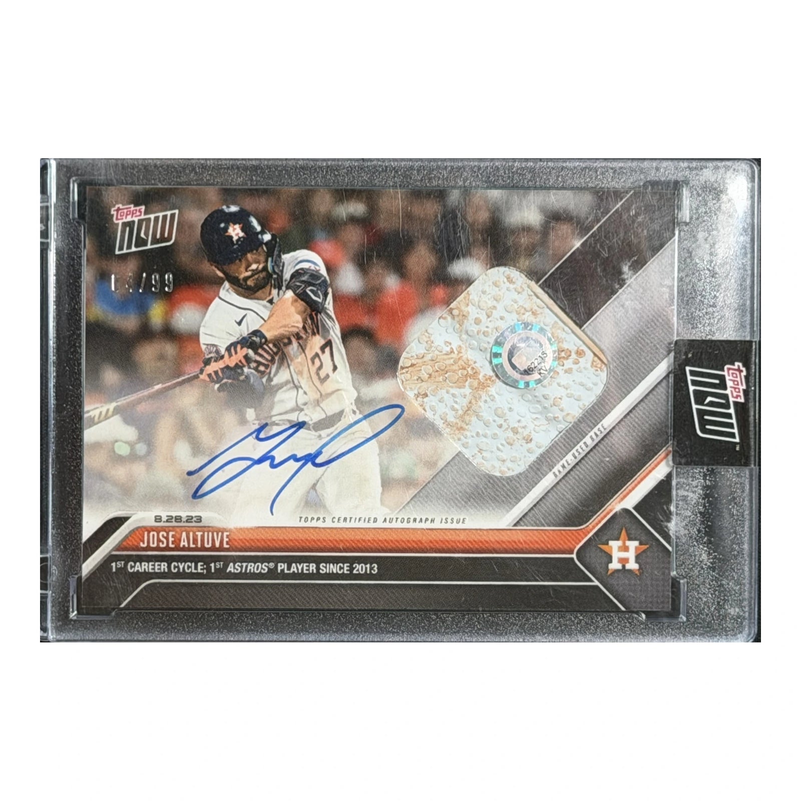 2023 Topps Now Jose Altuve 1st Career Cycle On Card Auto /99