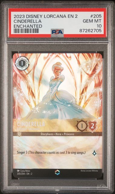 2023 Disney Lorcana Cinderella Enchanted English #205 PSA 10