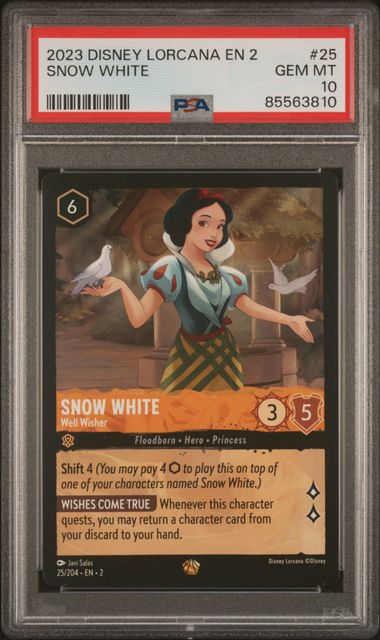 2023 Disney Lorcana Snow White English #25 PSA 10