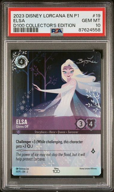 2023 Disney Lorcana Elsa D100 Promo English #19 PSA 10
