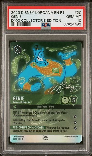 2023 Disney Lorcana Genie D100 Promo #20 PSA 10
