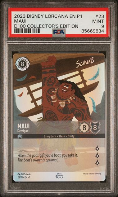 2023 Disney Lorcana Maui D100 Promo English #23 PSA 9