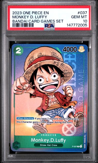 2023 One Piece Promos #037 Monkey D. Luffy PSA 10