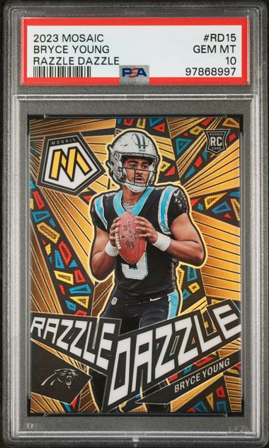2023 PANINI MOSAIC RAZZLE DAZZLE #RD15 BRYCE YOUNG