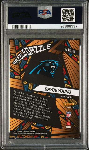 2023 PANINI MOSAIC RAZZLE DAZZLE #RD15 BRYCE YOUNG