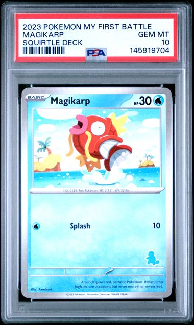 2023 Pokemon Scarlet & Violet My First Battle Squirtle Deck Magikarp PSA 10