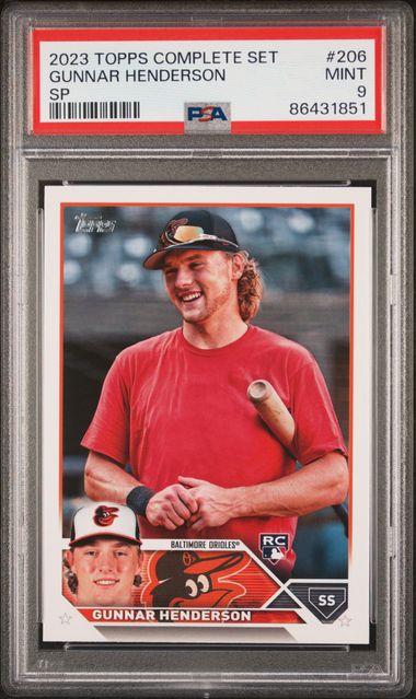2023 Topps Complete Set Gunnar Henderson SP PSA 9