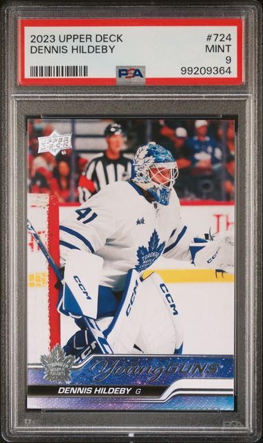 2023 Upper Deck Dennis Hildeby Young Guns #724 PSA 9